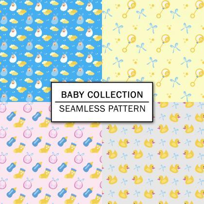 Baby Collection Digital Paper Spring Digital Paper..