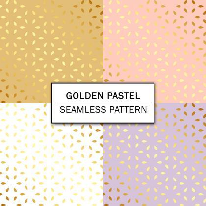 Golden Pastel Digital Paper Spring Digital Paper..