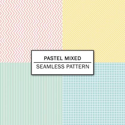 Pastel Mixed Digital Paper Spring Digital Paper..