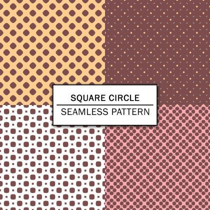 Square Circle Digital Paper Spring Digital Paper..