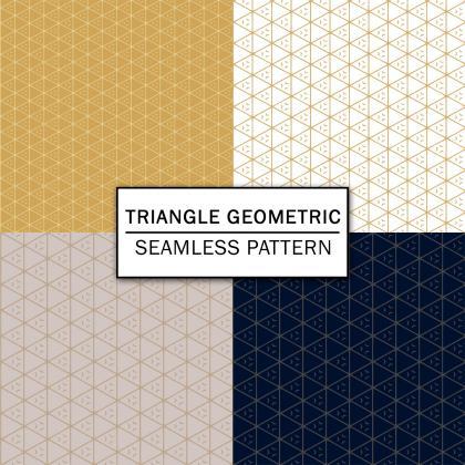 Triangle Geometric Digital Paper Spring Digital..