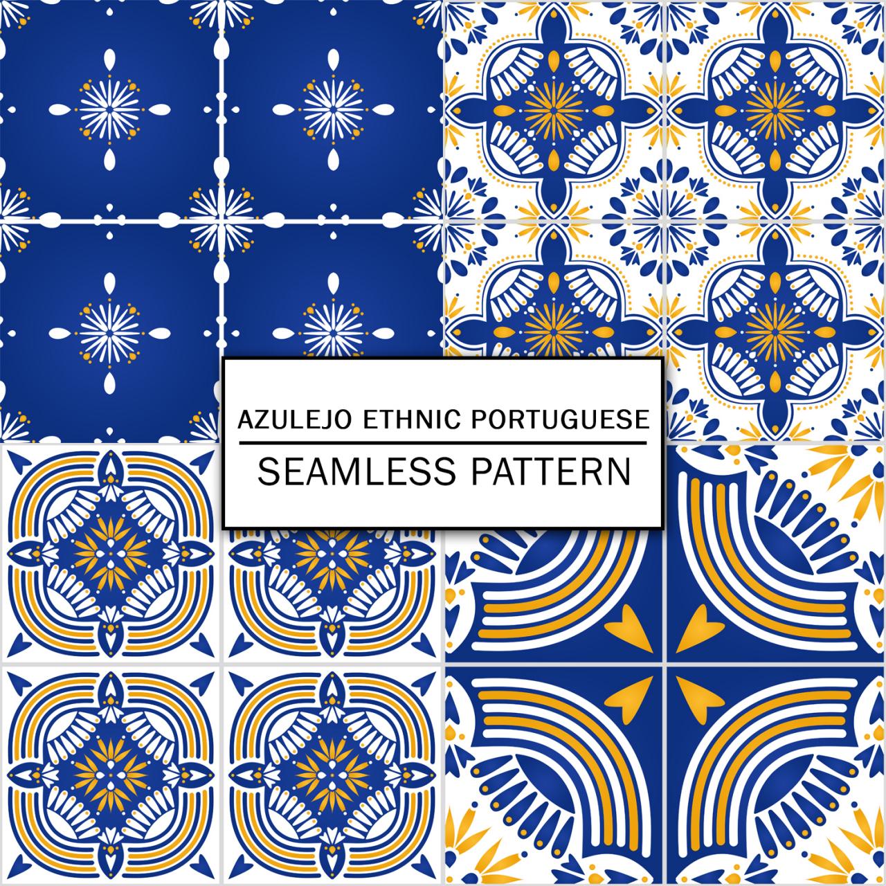 Azulejo Ethnic Portuguese Digital Paper Spring Digital Paper Scrapbooking Paper Set Digital Paper Pack Digital Downloads