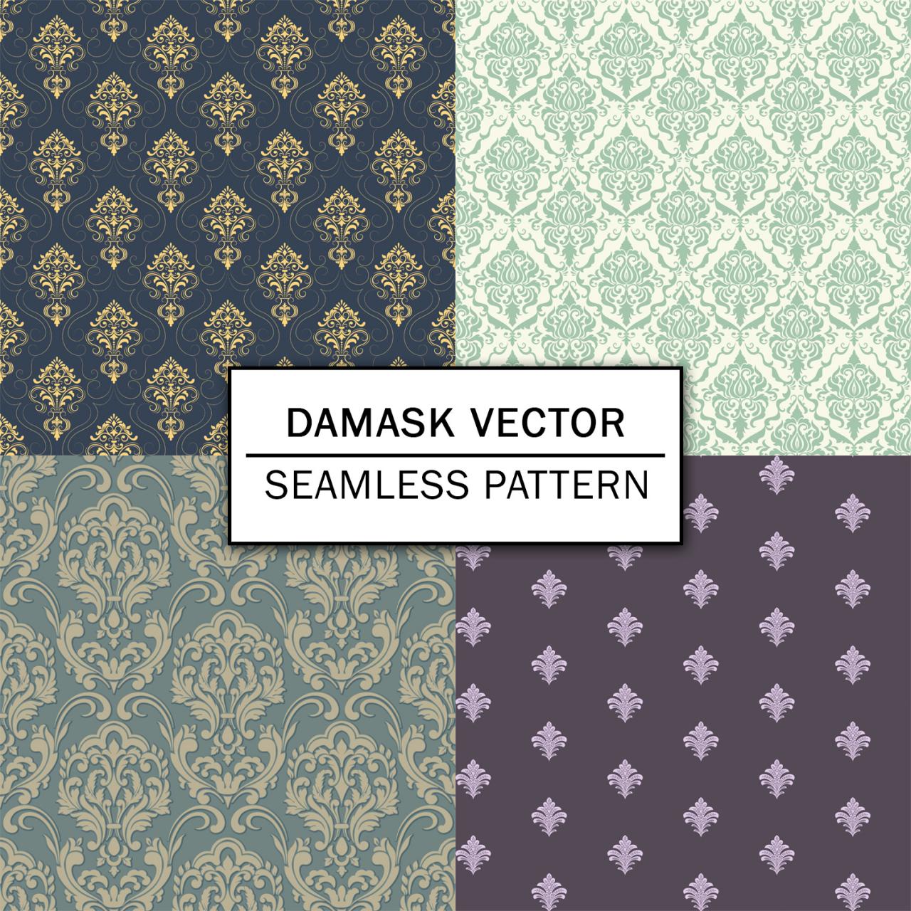Damask Vector Digital Paper Spring Digital Paper Scrapbooking Paper Set Digital Paper Pack Digital Downloads