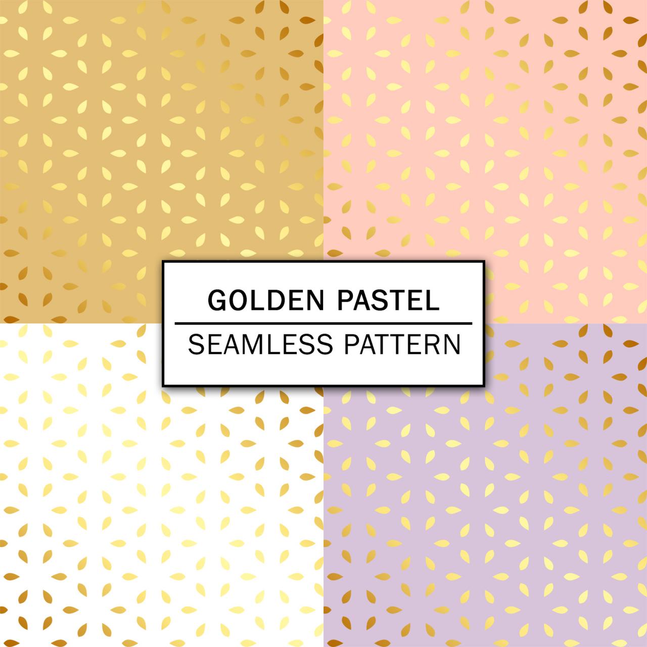 Golden Pastel Digital Paper Spring Digital Paper Scrapbooking Paper Set Digital Paper Pack Digital Downloads