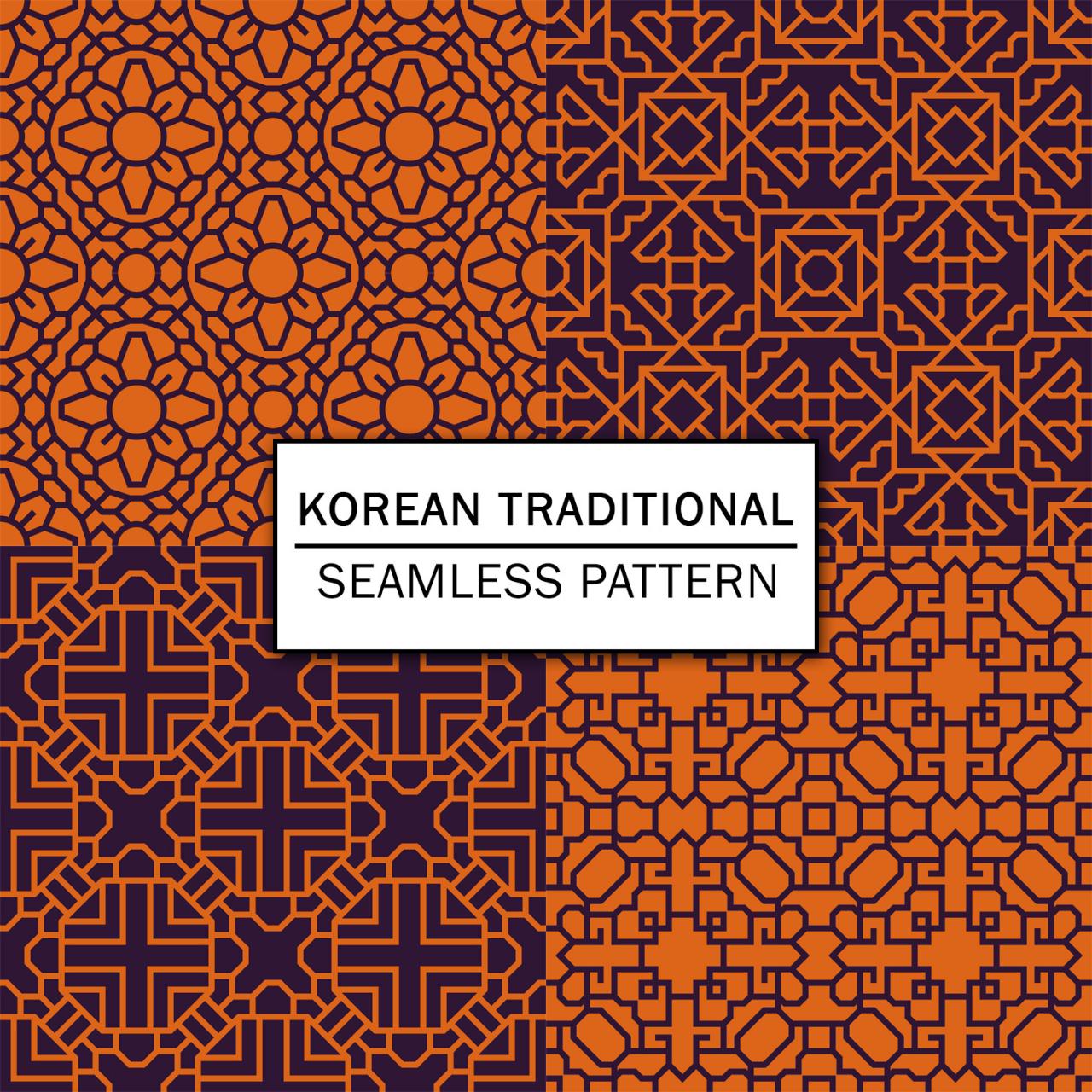 Korean Traditional Digital Paper Spring Digital Paper Scrapbooking Paper Set Digital Paper Pack Digital Downloads