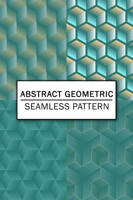 Abstract Geometric Digital Paper Spring Digital Paper Scrapbooking Paper Set Digital Paper Pack Digital Downloads