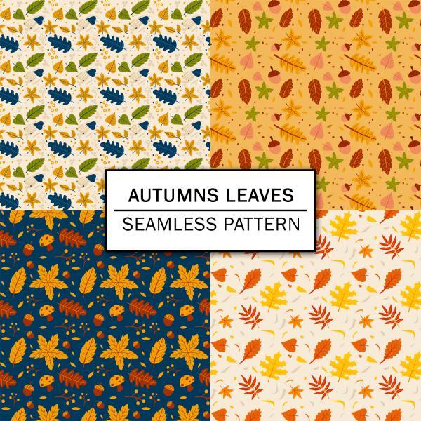 Autumn Leaves Digital Paper Spring Digital Paper Scrapbooking Paper Set Digital Paper Pack Digital Downloads